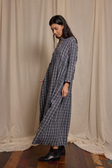 Cleo Dress Double Gauze Check