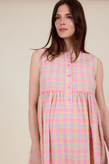 Sylvie Dress Sorbet check