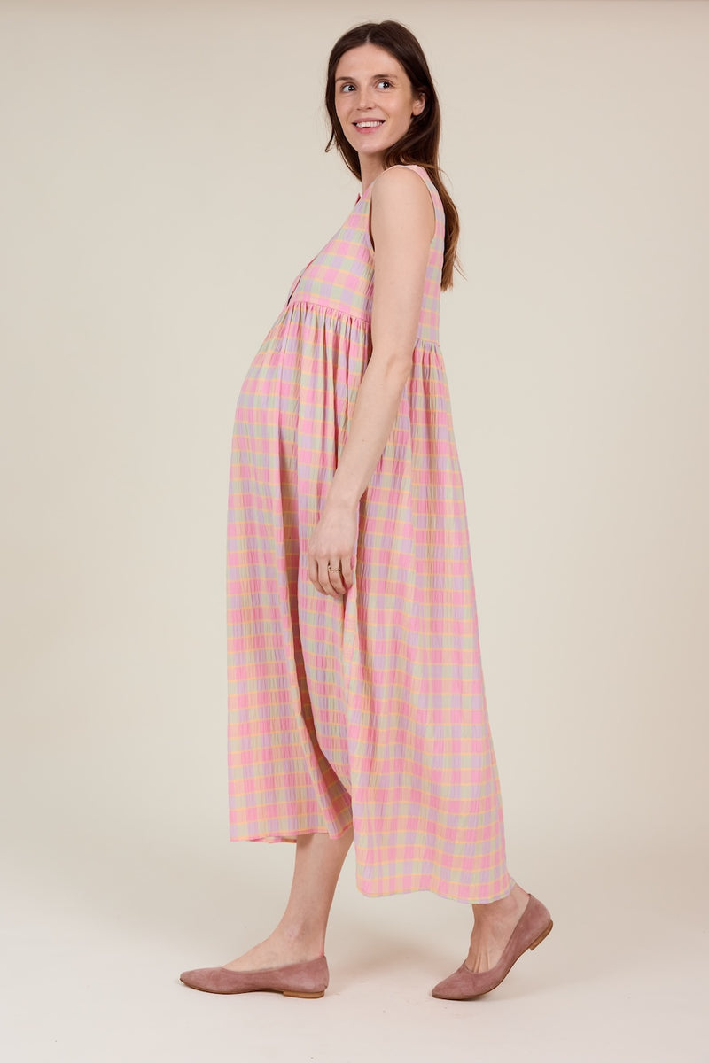 Sylvie Dress Sorbet check