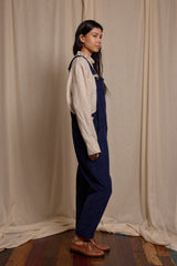 Doris Dungarees Dark Blue Jumbo Cord