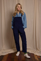 Doris Dungarees Dark Blue Jumbo Cord