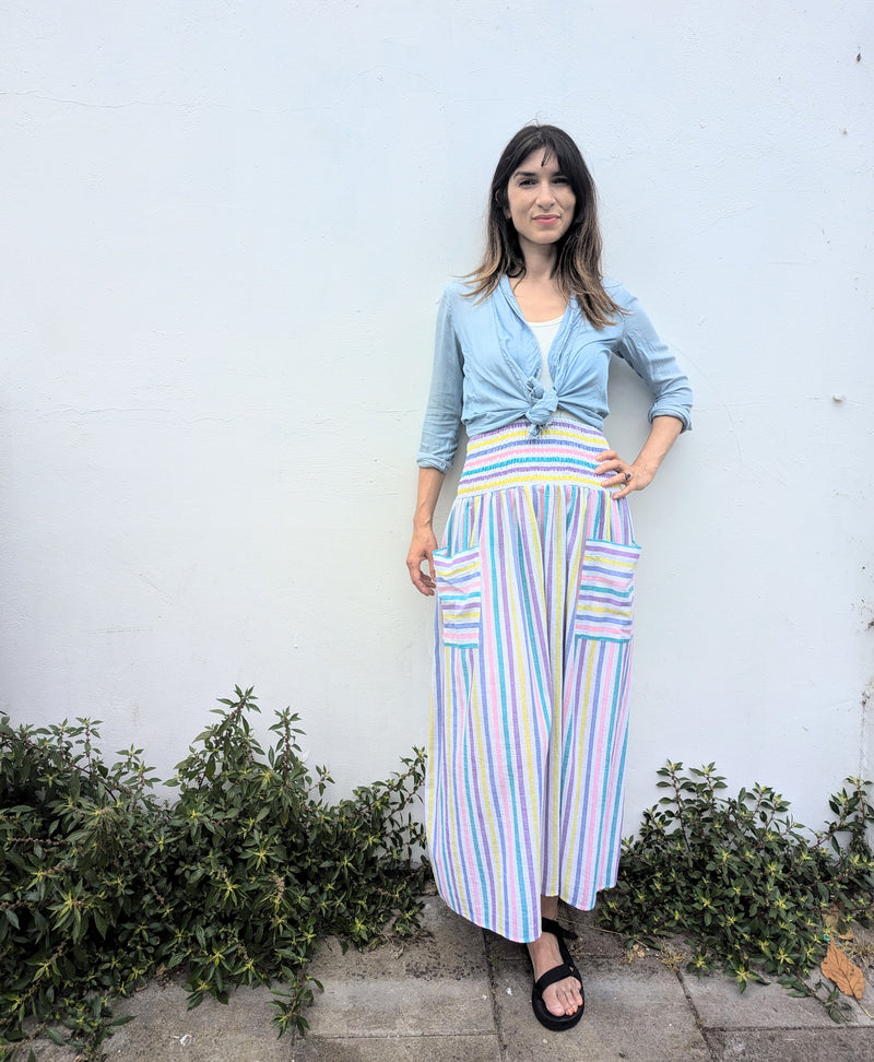 Wren Skirt Multicolour Stripe