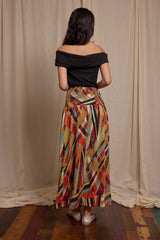 Wren Skirt Vintage Abstract