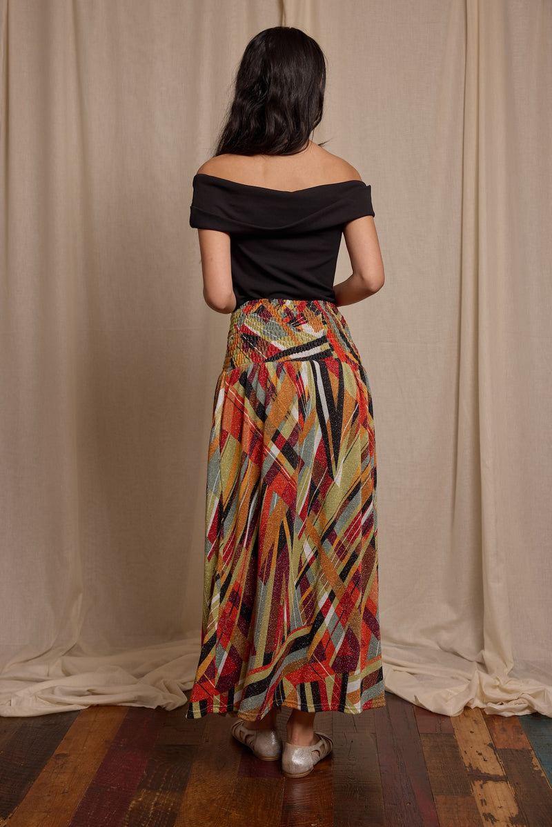 Wren Skirt Vintage Abstract