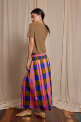 Wren Skirt Bold Check