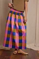 Wren Skirt Bold Check