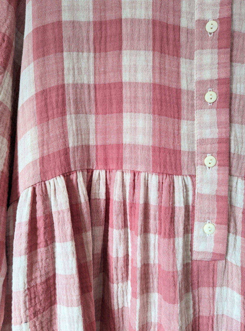 Cleo Dress in Pink Check